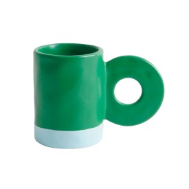 Helio Ferretti | Ceramic Mug with Statement Handle | Green
