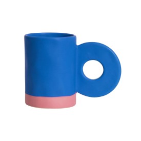 Helio Ferretti | Ceramic Mug with Statement Handle | Blue