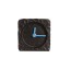 Helio Ferretti | Square Stone-Look Mantel Clock | Black