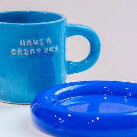 The Gift Label | Living Collection | Mug & Saucer Set | Have A Great Day