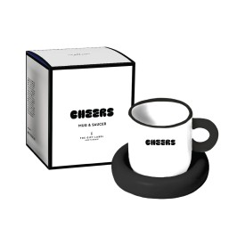 The Gift Label | Living Collection | Mug & Saucer Set | Cheers