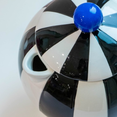 The Gift Label | Living Collection | Teapot | Black & White Stripes