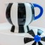 The Gift Label | Living Collection | Teapot | Black & White Stripes
