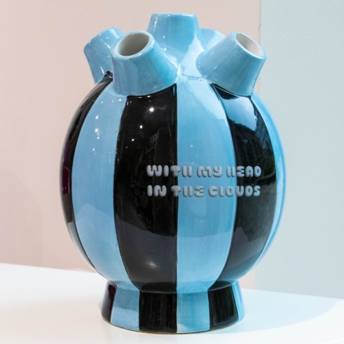 The Gift Label | Living Collection | Vase | Blue Stripes | Head in the Clouds