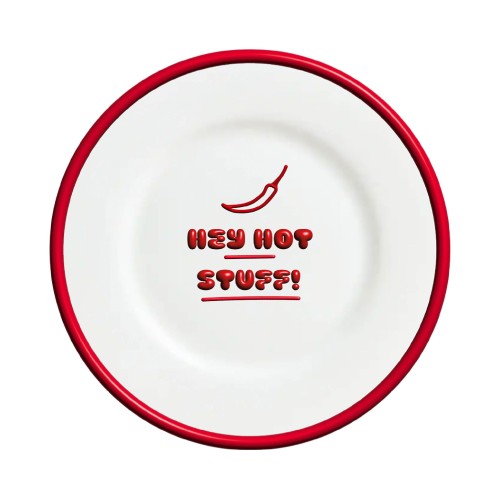 The Gift Label | Living Collection | Plate | Hey Hot Stuff!