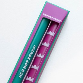 The Gift Label | Living Collection | Dinner Candles | Hey Hot Stuff! | Set of 2