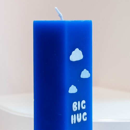 The Gift Label | Living Collection | Block Pillar Candle | Big Hug