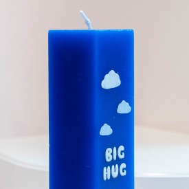 The Gift Label | Living Collection | Block Pillar Candle | Big Hug