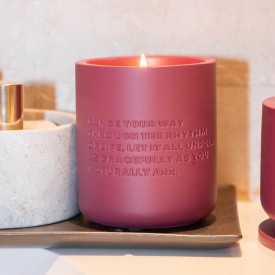 The Gift Label | Studio Collection | Cement Candle | Dance Your Way | Burgundy | 170g