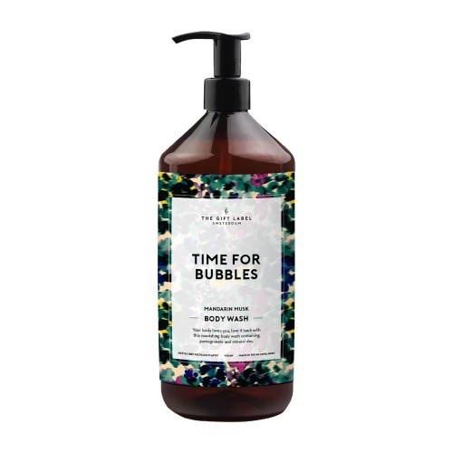 The Gift Label | Body Wash | Time for Bubbles | Botanical Watercolour | 1000ml