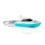 Metalmorphose | White & Blue Speed Boat Keyring Metalmorphose | White & Blue Speed Boat Keyring