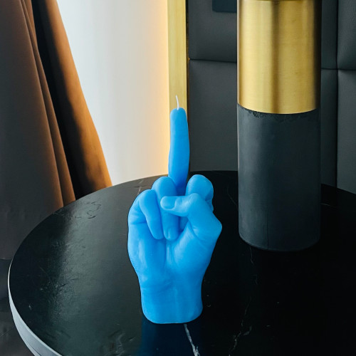 CandleHand | 'F*ck you' Candle | Blue