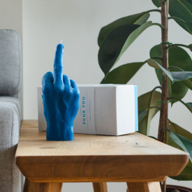 CandleHand | 'F*ck you' Candle | Blue