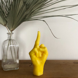 CandleHand | 'F*ck you' Candle | Yellow