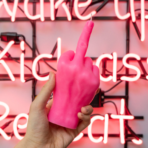 CandleHand | 'F*ck you' Candle | Pink