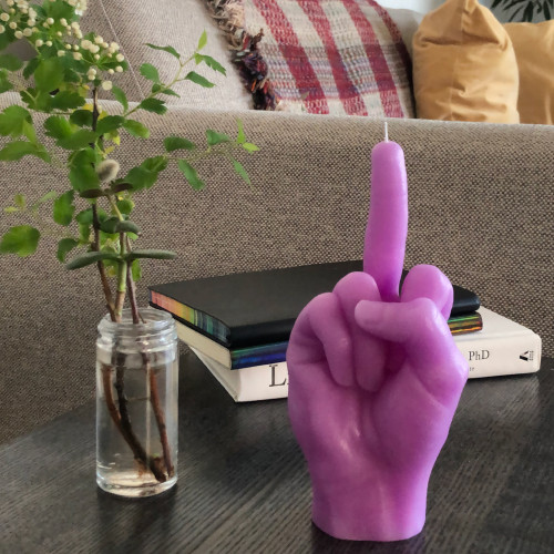 CandleHand | 'F*ck you' Candle | Purple