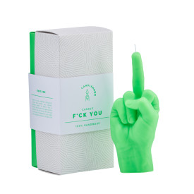 CandleHand | 'F*ck you' Candle | Neon Green