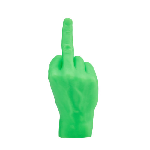 CandleHand | 'F*ck you' Candle | Neon Green