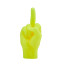 CandleHand | 'F*ck you' Candle | Neon Yellow
