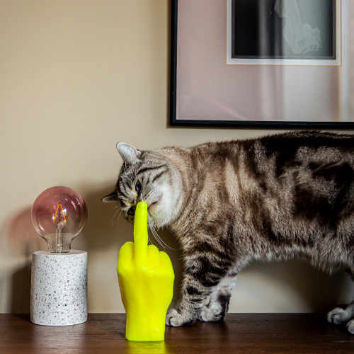 CandleHand | 'F*ck you' Candle | Neon Yellow