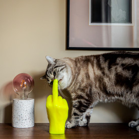 CandleHand | 'F*ck you' Candle | Neon Yellow