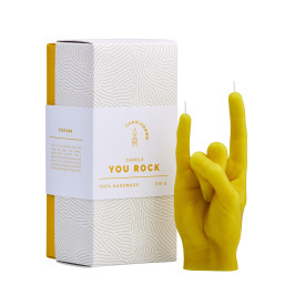 CandleHand | 'You Rock' Candle | Yellow