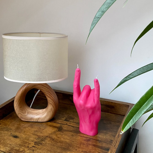 CandleHand | 'You Rock' Candle | Pink