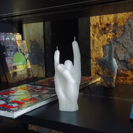 CandleHand | 'You Rock' Candle | White
