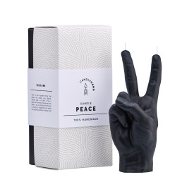 CandleHand | 'Peace' Candle | Black
