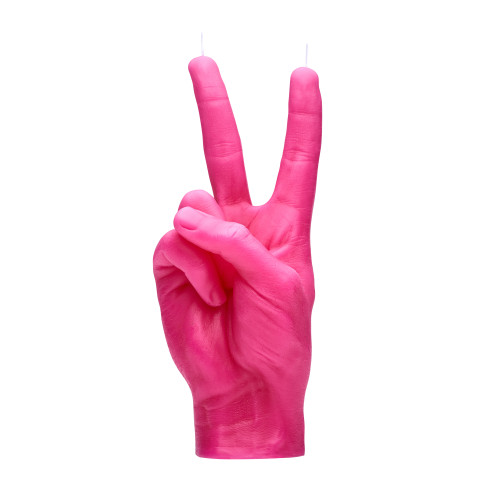 CandleHand | 'Peace' Candle | Pink CandleHand | 'Peace' Candle | Pink