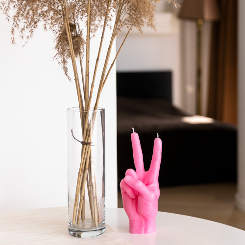 CandleHand | 'Peace' Candle | Pink