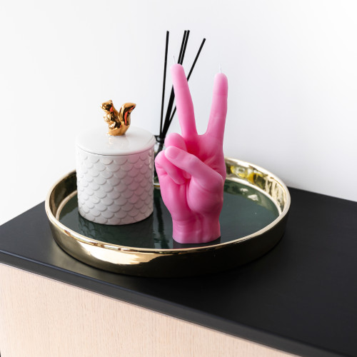 CandleHand | 'Peace' Candle | Pink