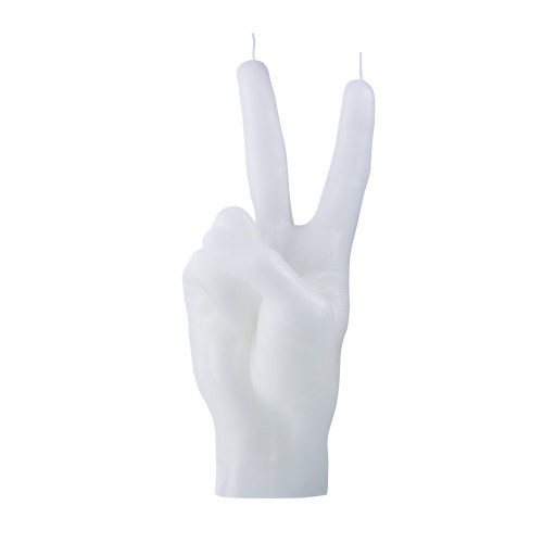 CandleHand | 'Peace' Candle | White