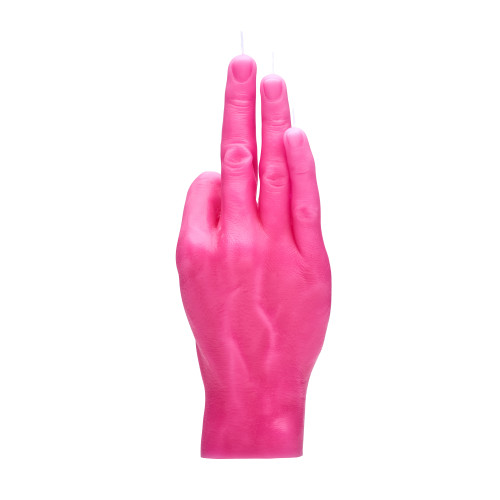 CandleHand | 'OK' Candle | Pink