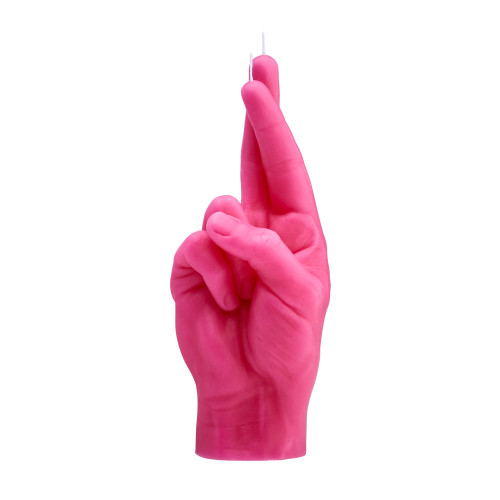 CandleHand | 'Fingers Crossed' Candle | Pink