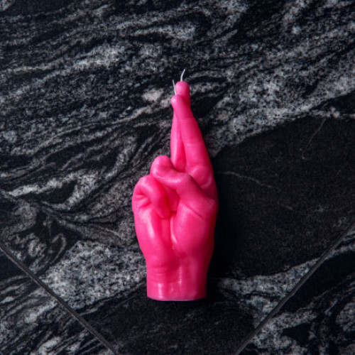 CandleHand | 'Fingers Crossed' Candle | Pink CandleHand | 'Fingers Crossed' Candle | Pink