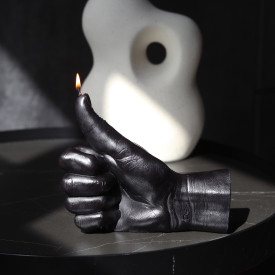 CandleHand | 'Thumbs Up' Candle | Black