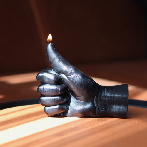 CandleHand | 'Thumbs Up' Candle | Black