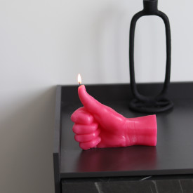 CandleHand | 'Thumbs Up' Candle | Pink