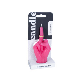 CandleHand | 'F*ck you' Candle | Pink | Small