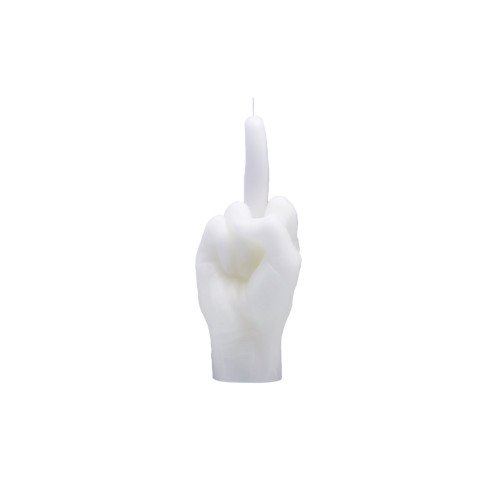 CandleHand | 'F*ck you' Candle | White | Small