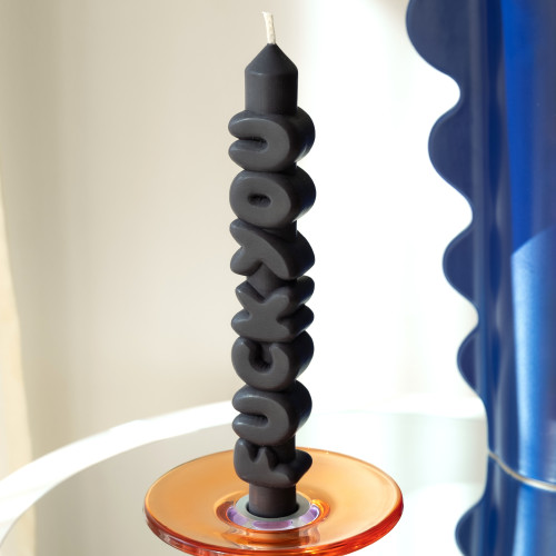 CandleHand | 'F*ck You' Taper Candle | Black