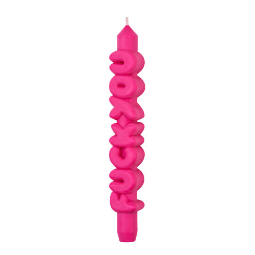CandleHand | 'F*ck You' Taper Candle | Pink
