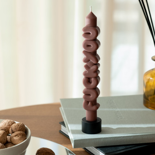 CandleHand | 'F*ck You' Taper Candle | Mocha