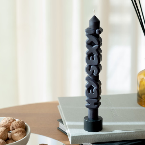 CandleHand | 'Hey Sexy!' Taper Candle | Black