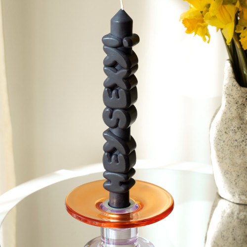 CandleHand | 'Hey Sexy!' Taper Candle | Black