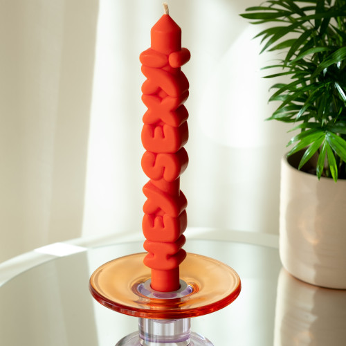 CandleHand | 'Hey Sexy!' Taper Candle | Orange