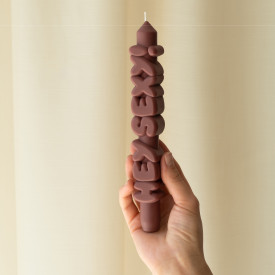 CandleHand | 'Hey Sexy!' Taper Candle | Mocha