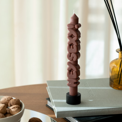 CandleHand | 'Hey Sexy!' Taper Candle | Mocha CandleHand | 'Hey Sexy!' Taper Candle | Mocha