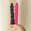 CandleHand | Mixed Signals Taper Candles | Black/Pink | Set of 2